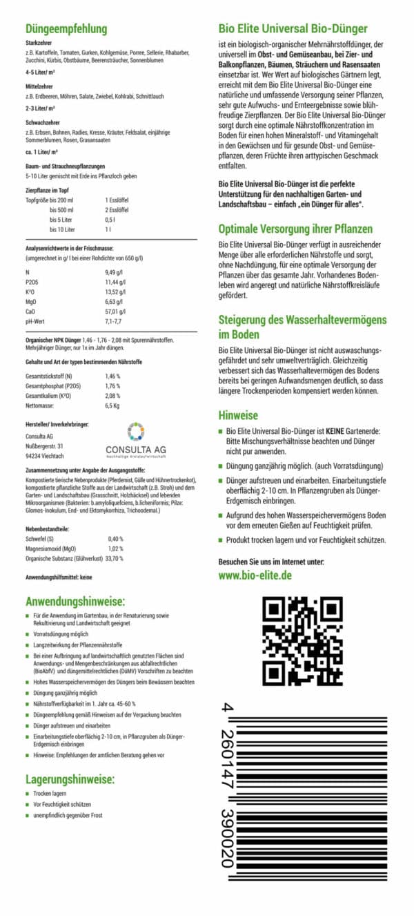 BioElite Universal Bio-Dünger – Bild 2